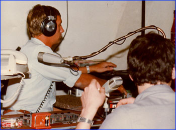 Erick Bloemendaal in de beginjaren van Radio Dixicana